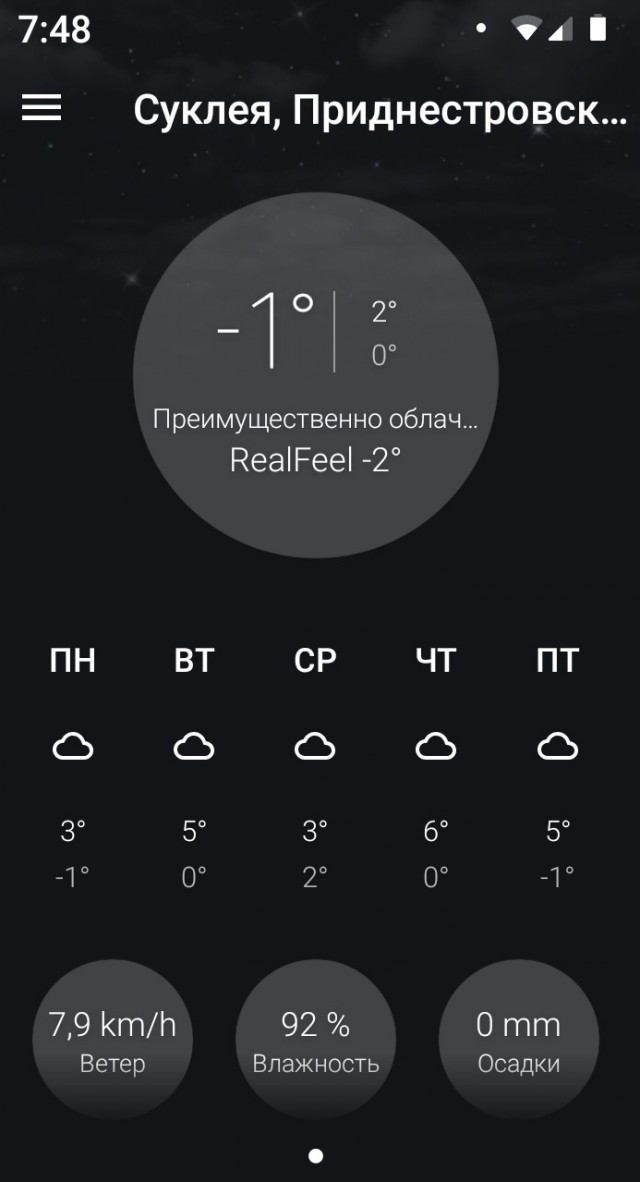 Как вам погода