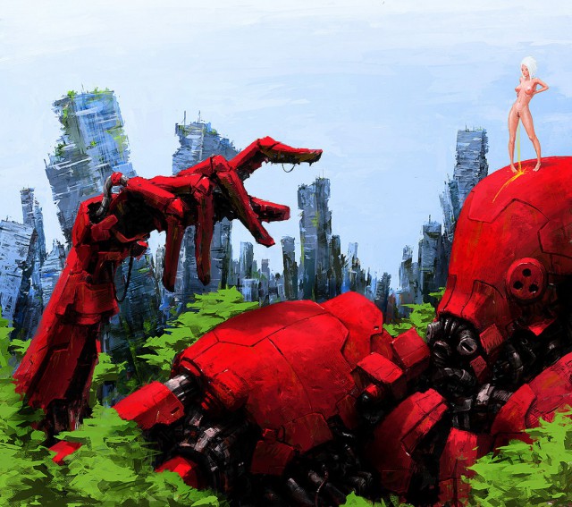 Рисунки: фантастика, Sci-Fi, киберпанк