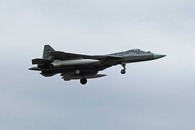 Су-57 совершил первый полет с новым двигателем