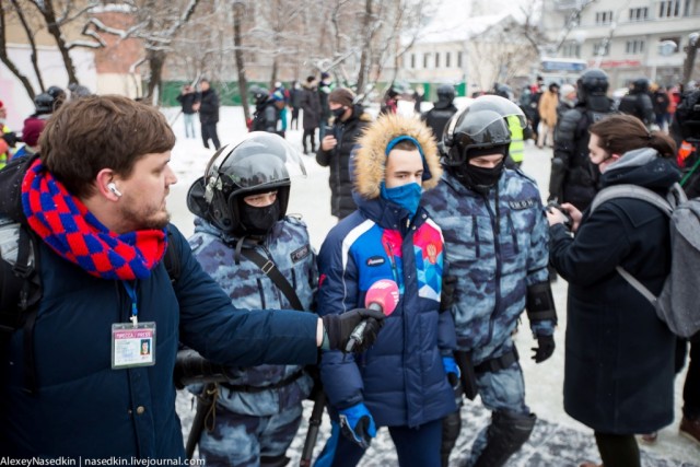 Москва. 31.01.2021. Полицейское безумие