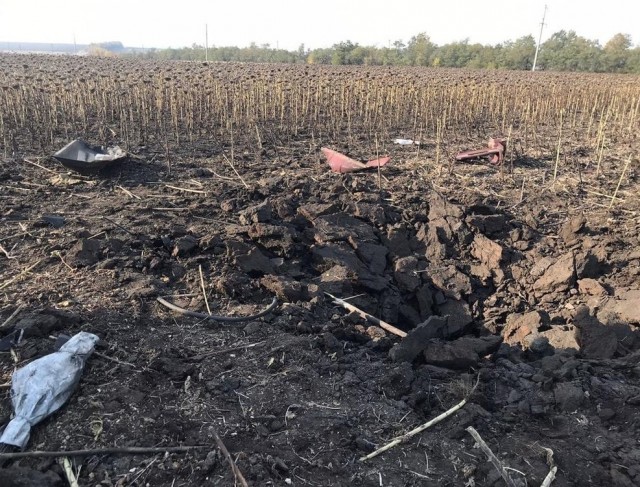 Комбайн подорвался на мине времён ВОВ во время уборки подсолнечника в Ростовской области