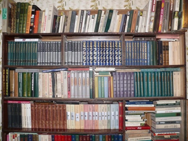В шкафу угрюмом, в тихом зале, на полках КНИГИ умирали…