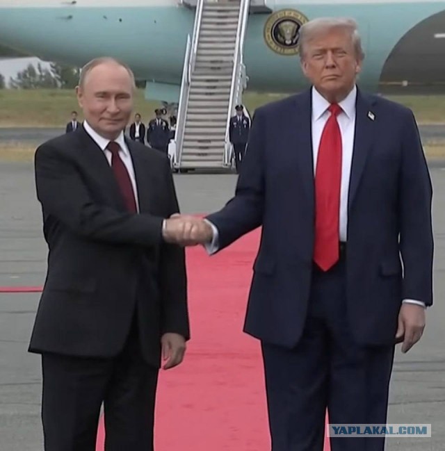 Путин прилетел в Анкоридж