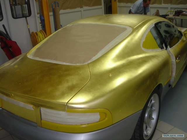 Покрываем машину золотом 2 (4 фото)