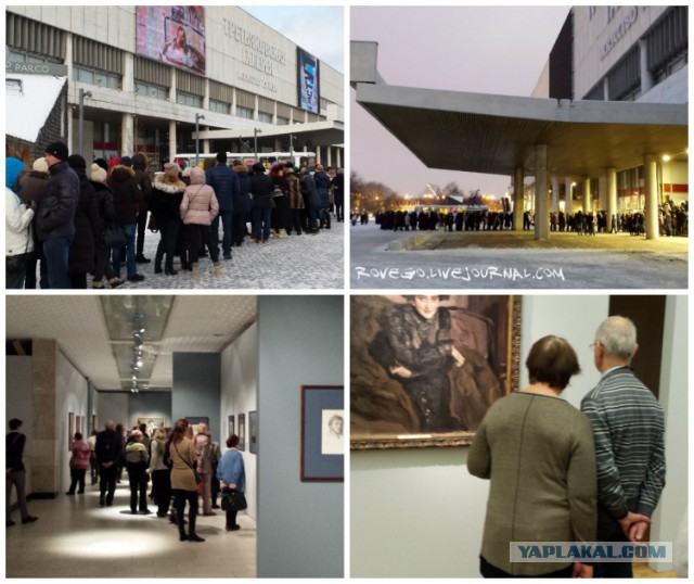 Посетители выставки Серова выломали двери в Третьяковке