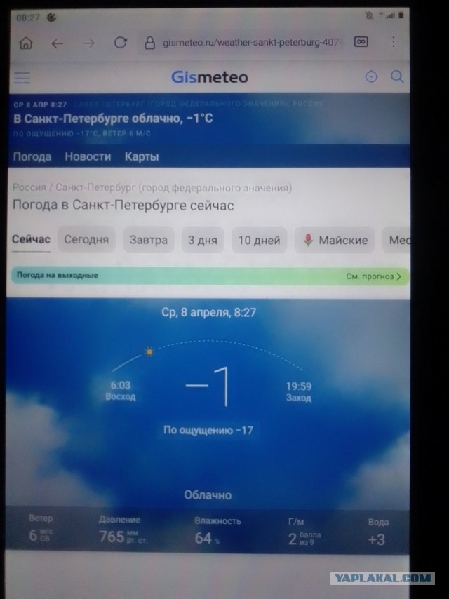 Синоптики есть?