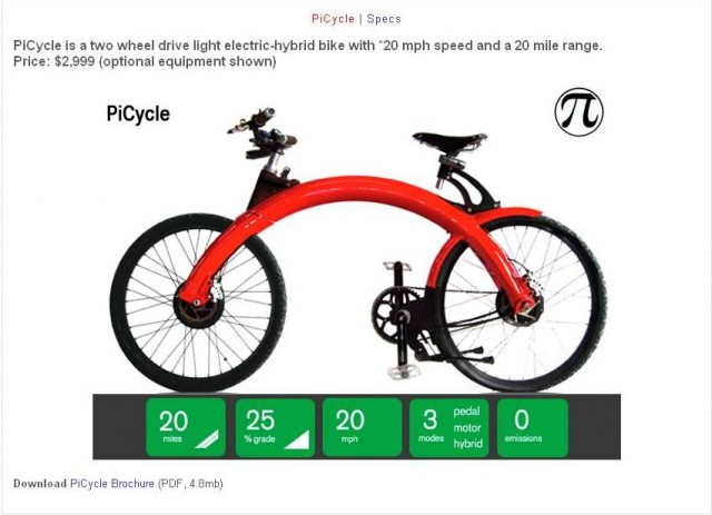 PiCycle - необычный электровелосипед.