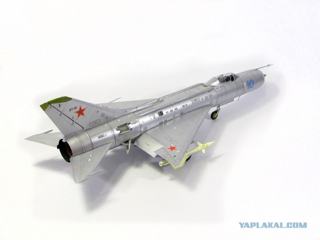 Су - 11. Модель самолета из бумаги
