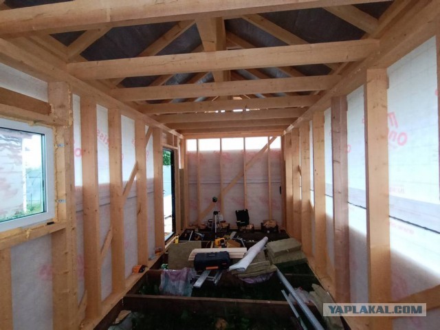 Пилю хозблок 6x3 клиенту