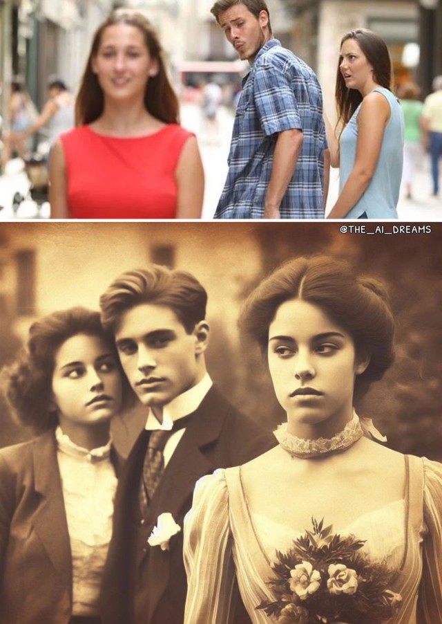 Как выглядили бы современные мемасики в конце XIX столетия