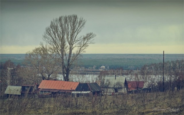 Начало весны в деревне