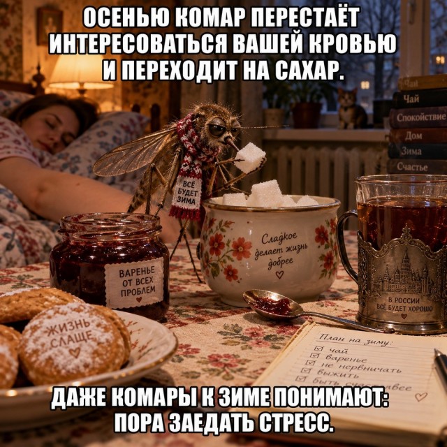 Куда деваются комары осенью. Они не умирают — они ждут в вашем подвале