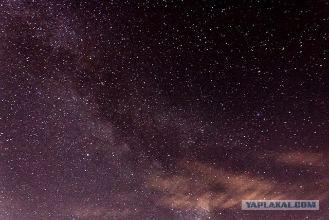 Млечный путь из кабины самолета