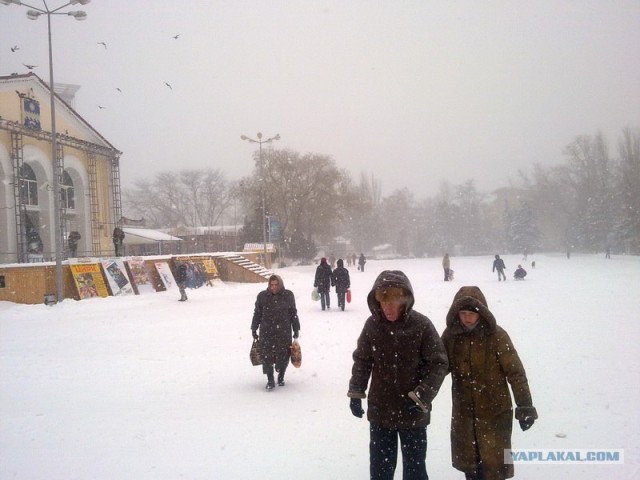 Ялта.Январь.Снег.