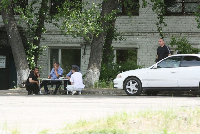 Точка по продаже полосатых палочек