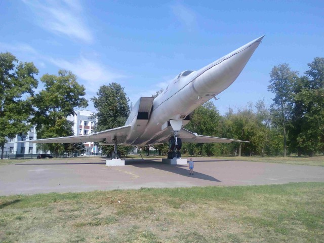 Самолет во дворе