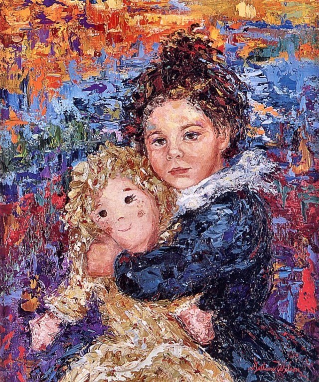 Живопись. Девочки и куклы