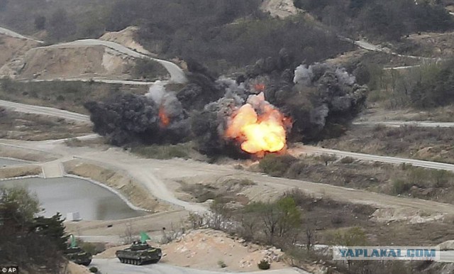 Фото с боевых стрельб Северной Кореи