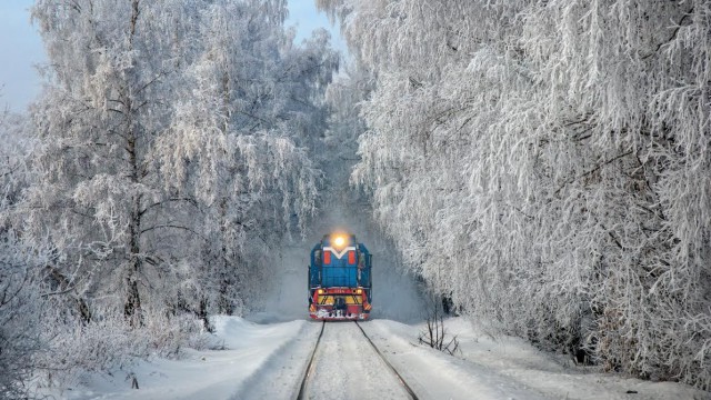Зимняя железная дорога