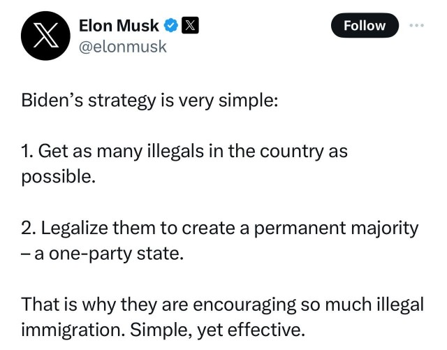 Илон Маск – о намерении Байдена сделать из США однопартийное государство