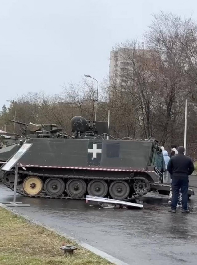 На Дальнем Востоке бронетранспортёр НАТО убил ребенка