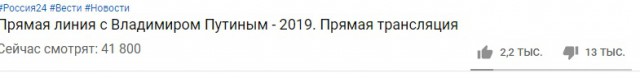 Прямая линия 20.06.2019