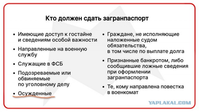 Заработал закон о сдаче загранпаспорта