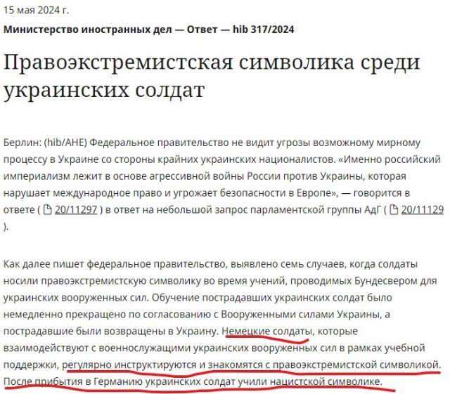 Семерых солдат ВСУ выслали из Германии из-за нацистской символики