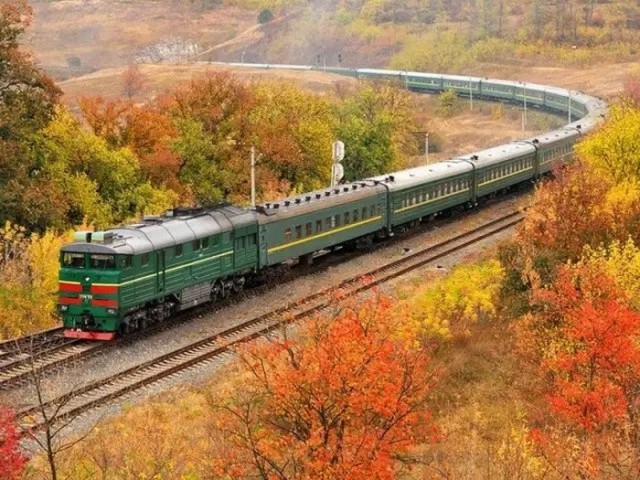 Осень на железной дороге