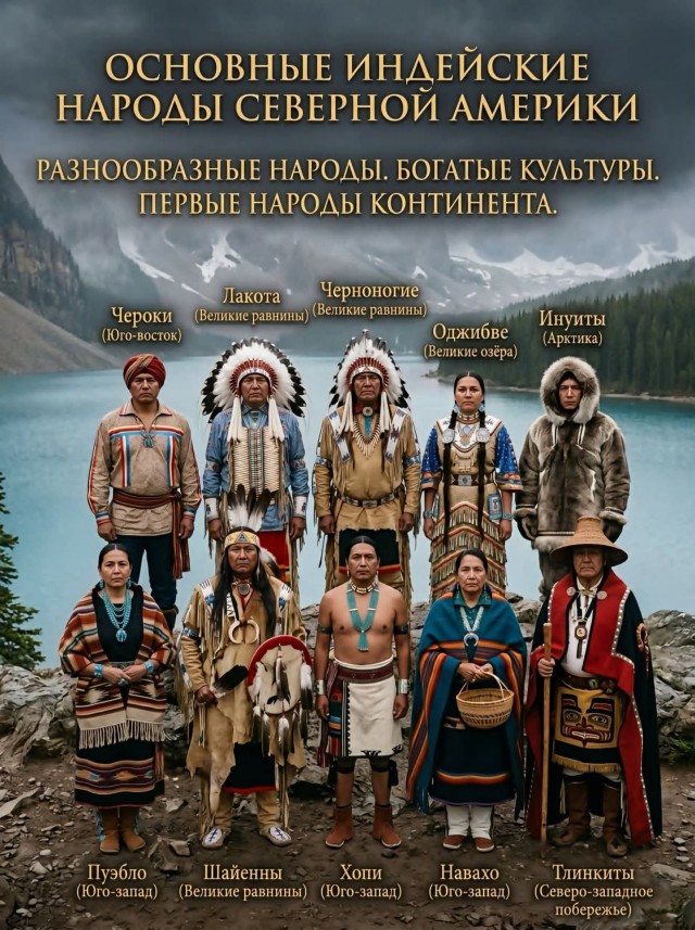 Структура коренных народов Северной Америки.