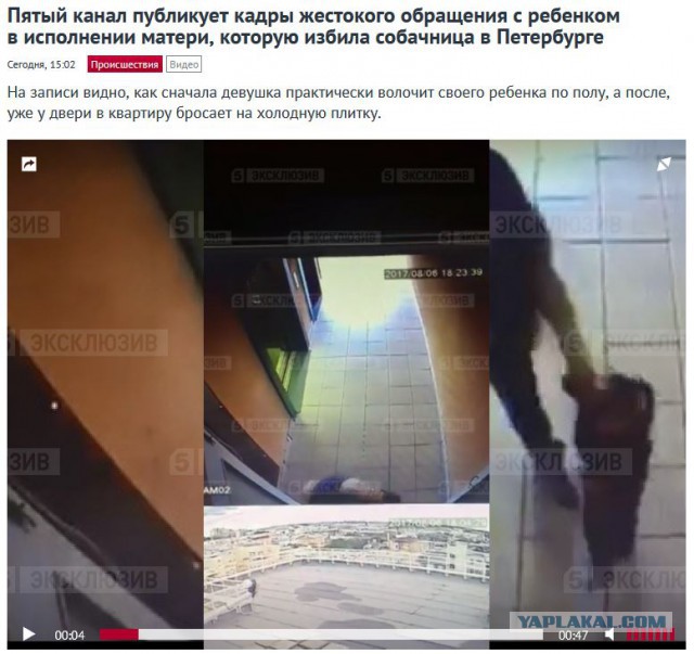 Женщина ударила ногой трёхлетнего ребенка, защищая свою собачку