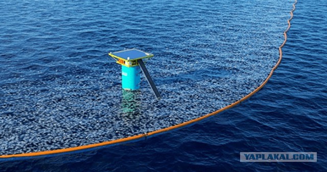 Компания "The ocean cleanup" начнет очищать океан от большого мусорного пятна