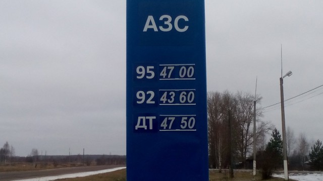 Цена за галлон (3,785 литра) в США