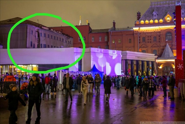 Как в центре Москвы Новый год встречали