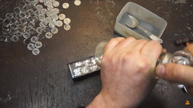 Клинок из монет (А-ля Дамасская сталь)