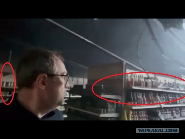 Видео  с камер видеонаблюдения во время  удара по Кремнчугу