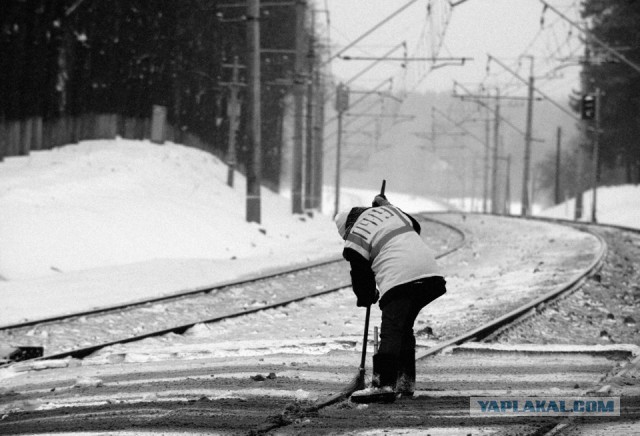 Снегоуборочная техника Нью-йоркского метро.