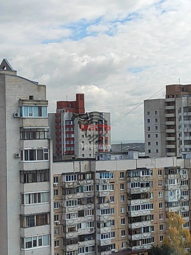 Над Белгородом сбита ракета, осколок которой попал в жилой дом