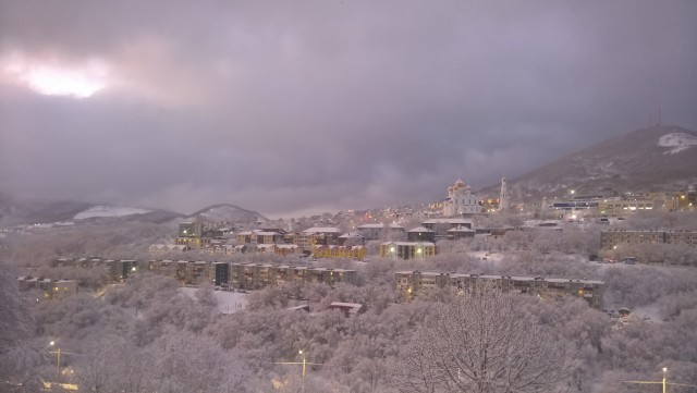 А из нашего окна вот такая красота...