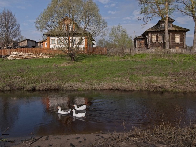 Начало весны в деревне