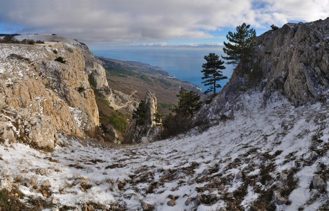 А в Крыму на высоте 1500 метров выпал снег