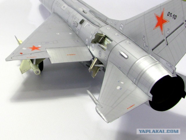 Су - 11. Модель самолета из бумаги