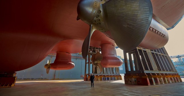 Сборка круизного лайнера AIDA Nova