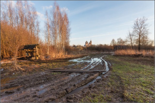 Начало весны в деревне