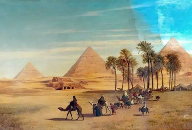Пирамиды Древнего Египта на полотнах художников