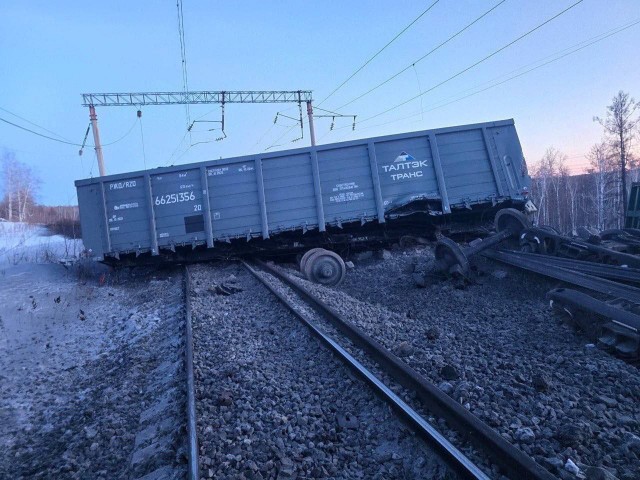 Сход вагонов в Амурской области