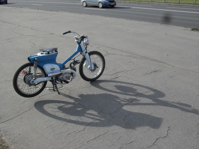 Кастом-мопед Honda Super Cub своими руками