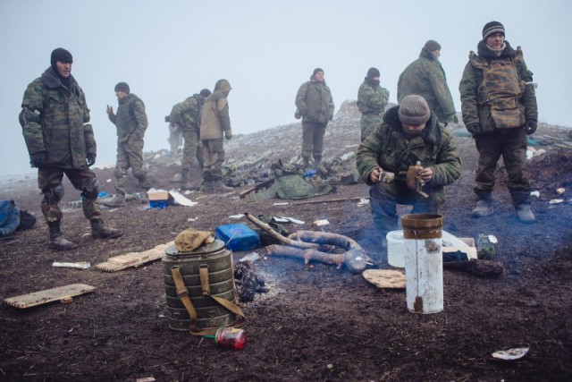 Бои в районе Дебальцево, февраль 2015 г.