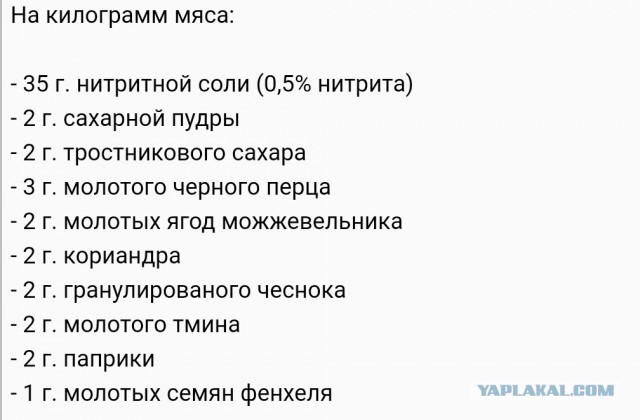 Сыровяленная свинина в условиях квартиры, для начинающих.