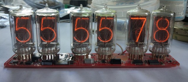 Ламповые часы на индикаторах Z5660M